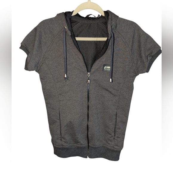 Philipp Plein Tops - Philipp Plein women's short sleeve full zip hoody